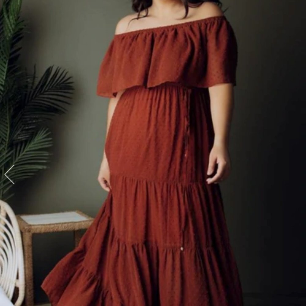 Baltic Born Swiss Dot Maxi Dress